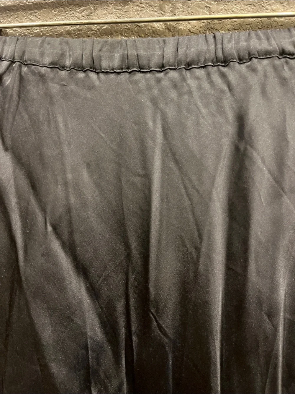 New young fabulous and broke silky midi skirt